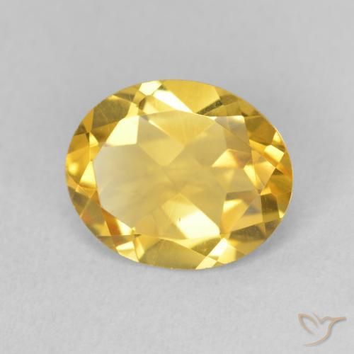 Citrino Dourado médio Natural 2.95ct, oval, VVS-VS