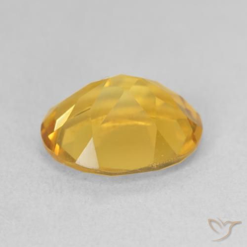 Citrino Laranja Dourada Natural 3.22ct, oval, VS
