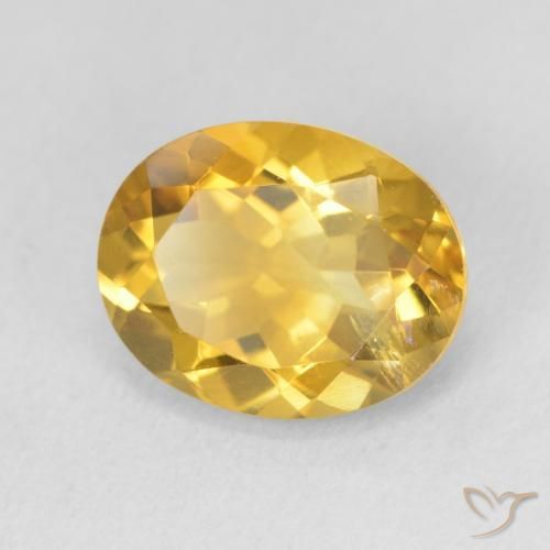 Citrino Dourado Natural 3.49ct, oval, VS