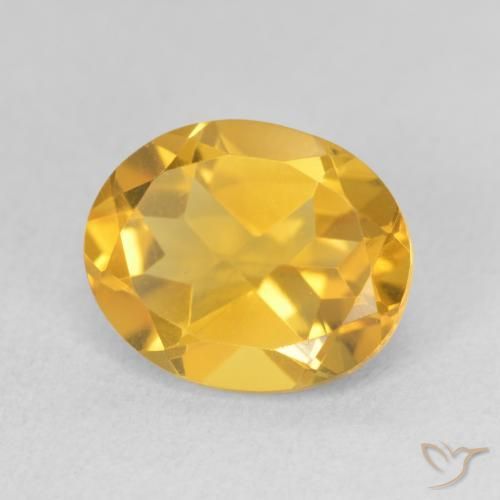 Citrino Dourado-Laranja Natural 3.27ct, oval, VS