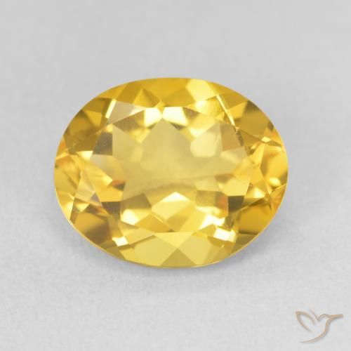 3.10ct Natural Laranja Dourada Citrino, oval, VS