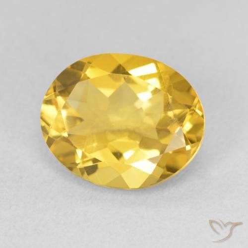 Citrino Laranja Dourada Natural 3.10ct, oval, VS
