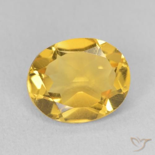 3.29ct Natural Laranja Dourada Citrino, oval, VS