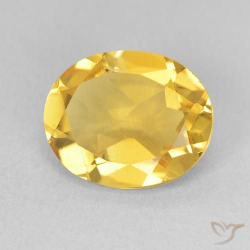 Citrino Laranja Dourada Natural 3.29ct, oval, VS