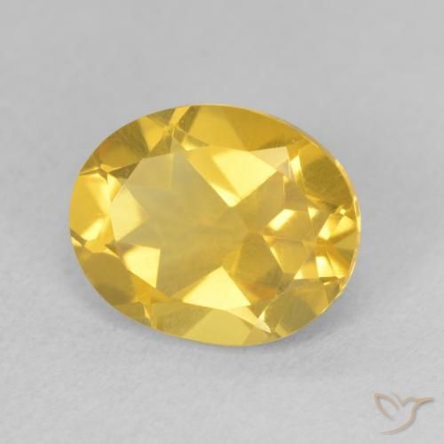Citrino Dourado médio Natural 3.17ct, oval, VS