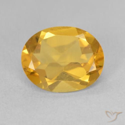 2.94ct Natural Laranja Dourado Profundo Citrino, oval, VS