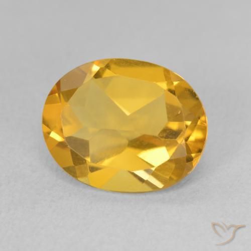 Citrino Laranja Dourado Profundo Natural 2.94ct, oval, VS