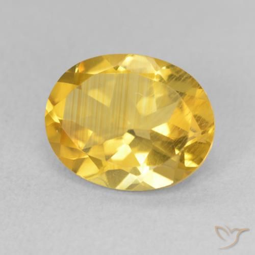Citrino Dourado médio Natural 3.18ct, oval, VS