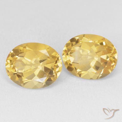 Pedras preciosas de Citrino ouro brilhante natural de 7.61 ct, oval, VVS-VS