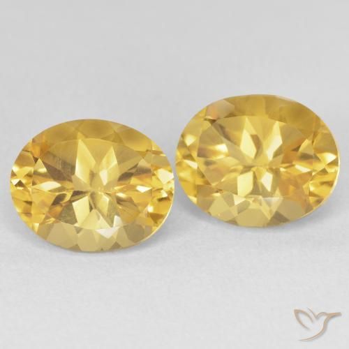 Pedras preciosas de Citrino Dourado natural de 7.20 ct, oval, VVS-VS