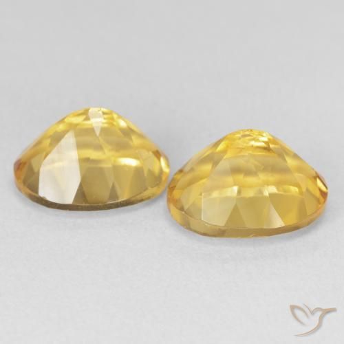 Pedras preciosas de Citrino Dourado natural de 7.20 ct, oval, VVS-VS