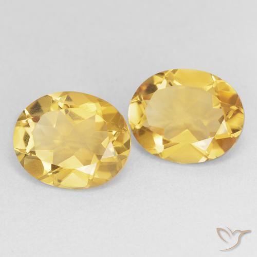 Pedras preciosas de Citrino Dourado natural de 6.43 ct, oval, VVS-VS