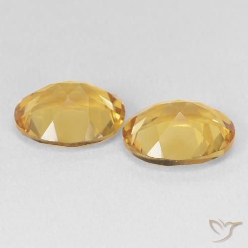 Pedras preciosas de Citrino Dourado natural de 6.43 ct, oval, VVS-VS