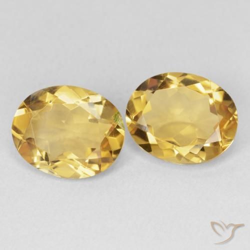Pedras preciosas de Citrino Dourado natural de 5.86 ct, oval, VS