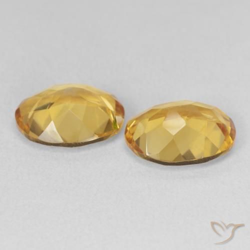 Pedras preciosas de Citrino Dourado natural de 5.86 ct, oval, VS