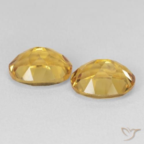 Pedras preciosas de Citrino Dourado natural de 6.87 ct, oval, VVS-VS