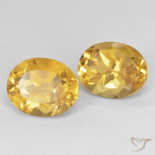Pedras preciosas de Citrino Dourado natural de 8.32 ct, oval, VVS-VS