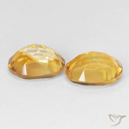 Pedras preciosas de Citrino Dourado natural de 6.88 ct, oval, VVS-VS
