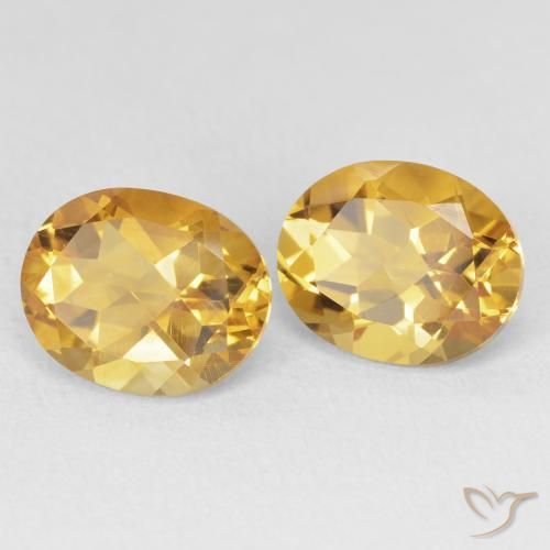 Pedras preciosas de Citrino ouro profundo natural de 7.31 ct, oval, VVS-VS