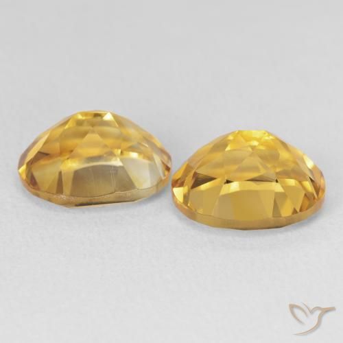 Pedras preciosas de Citrino ouro profundo natural de 7.31 ct, oval, VVS-VS