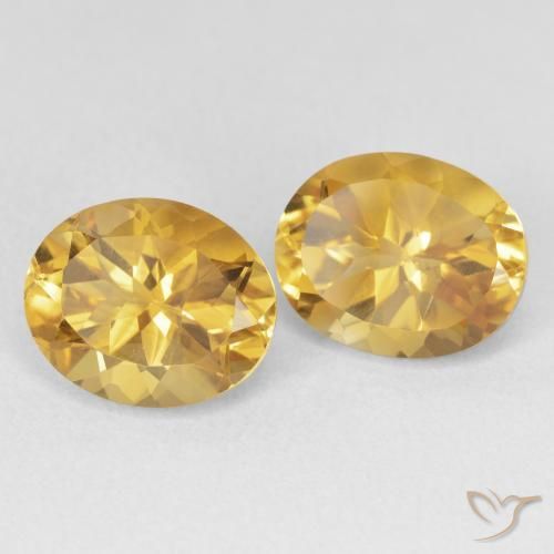 Pedras preciosas de Citrino Dourado natural de 7.40 ct, oval, VVS-VS