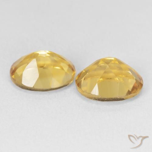 Pedras preciosas de Citrino Dourado natural de 6.74 ct, oval, VVS-VS