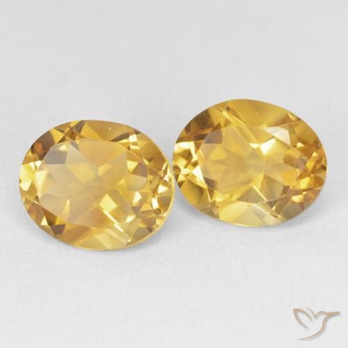 Pedras preciosas de Citrino ouro profundo natural de 7.07 ct, oval, VVS-VS
