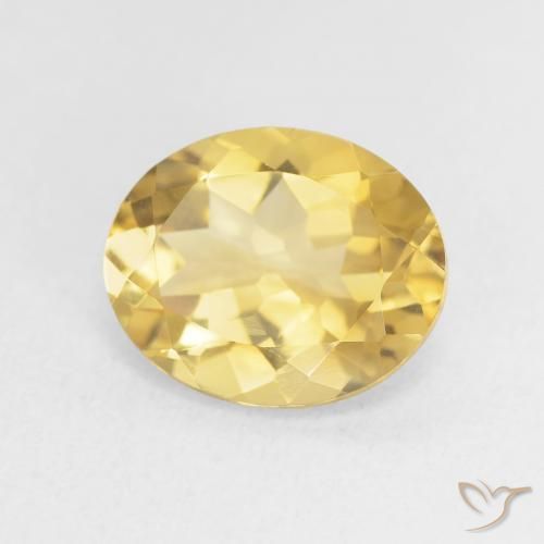 Citrino Dourado médio Natural 3.15ct, oval, VVS