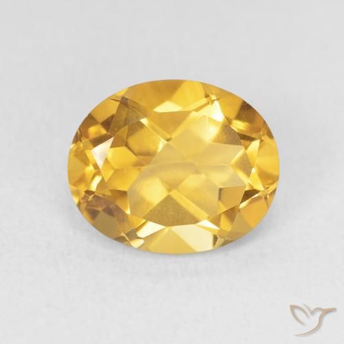 3.38ct Natural Dourado Escuro Citrino, oval, VVS