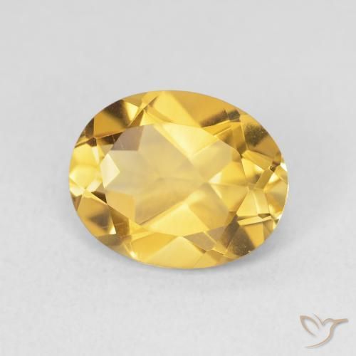 Citrino Dourado Natural 3.15ct, oval, VVS