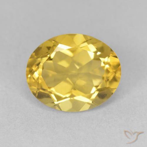 3.32ct Natural Laranja Dourada Citrino, oval, VVS-VS