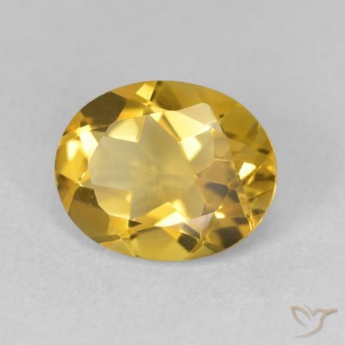 Citrino ouro profundo Natural 3.18ct, oval, VVS-VS