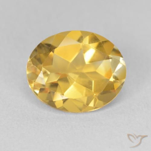 3.51ct Natural Laranja Dourada Citrino, oval, VVS