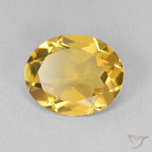 Citrino Dourado médio Natural 2.86ct, oval, VVS-VS