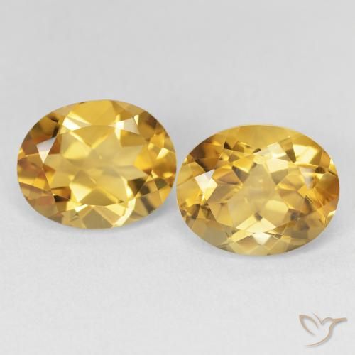 6.81ctw Natural Medium Light-Golden Citrino, oval, VVS-VS