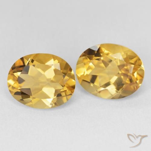 Pedras preciosas de Citrino Medium Light-Golden natural de 6.81 ct, oval, VVS-VS