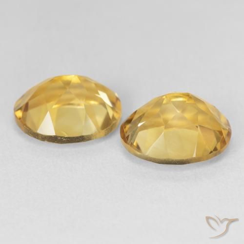 Pedras preciosas de Citrino Medium Light-Golden natural de 6.81 ct, oval, VVS-VS