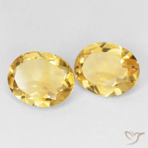 Pedras preciosas de Citrino Dourado natural de 5.23 ct, oval, VVS-VS