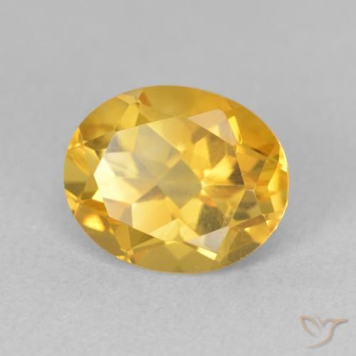 Citrino ouro brilhante Natural 3.33ct, oval, VS