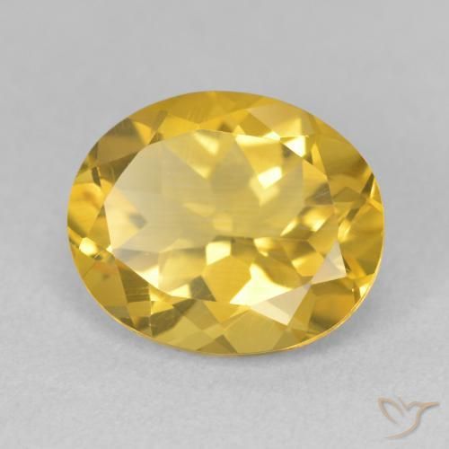 Citrino Laranja Dourada Natural 4.36ct, oval, VS