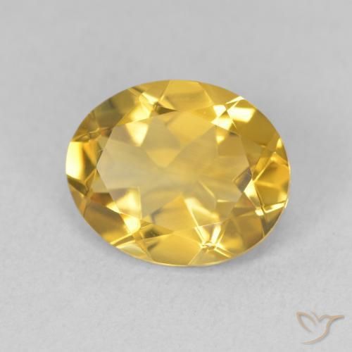 Citrino Dourado Natural 3.03ct, oval, VS
