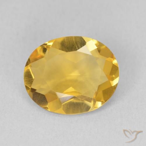 3.02ct Natural ouro profundo Citrino, oval, VS