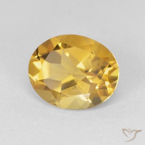 Citrino Dourado Natural 3.48ct, oval, VVS-VS