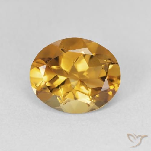 3.06ct Natural Laranja-Ouro Citrino, oval, VVS-VS