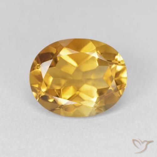 3.30ct Natural Laranja-dourado médio Citrino, oval, VVS-VS