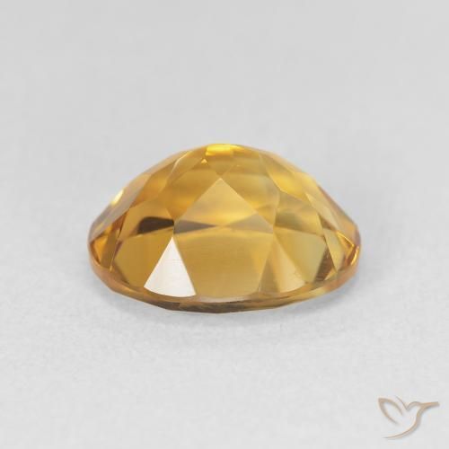 Citrino Laranja-dourado médio Natural 3.30ct, oval, VVS-VS