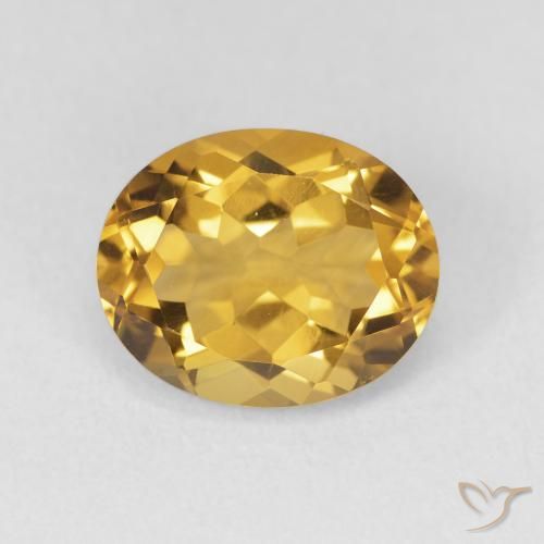 3.47ct Natural ouro profundo Citrino, oval, VVS-VS