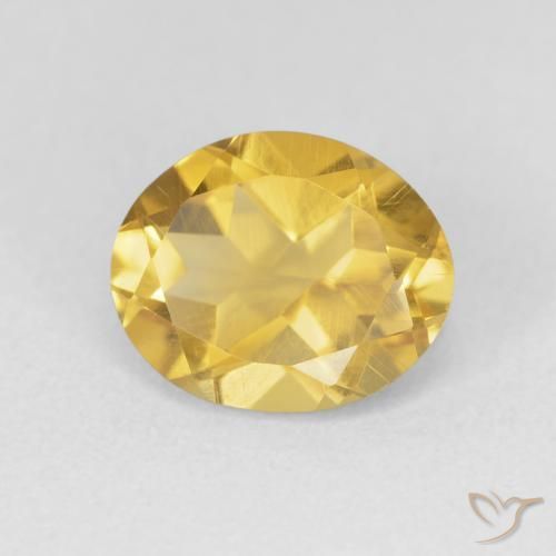 Citrino Dourado médio Natural 3.20ct, oval, VVS-VS