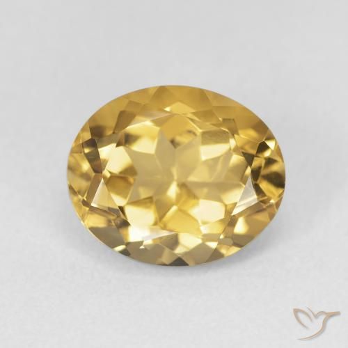 3.53ct Natural ouro médio Citrino, oval, VVS-VS