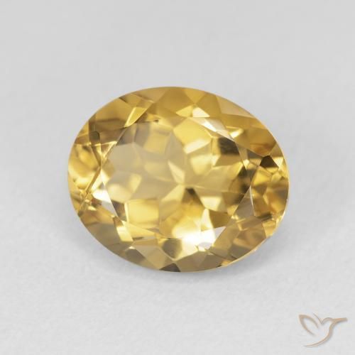 Citrino ouro médio Natural 3.53ct, oval, VVS-VS